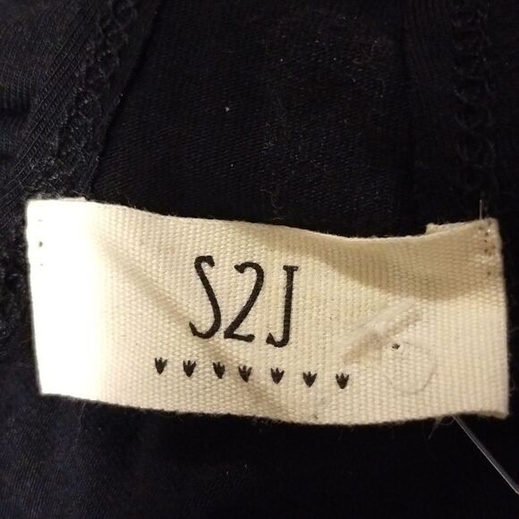 NWT S2J Black Off Shoulder Choker Dress L/S Sz S Bodycon Stretchy - Picture 6 of 7